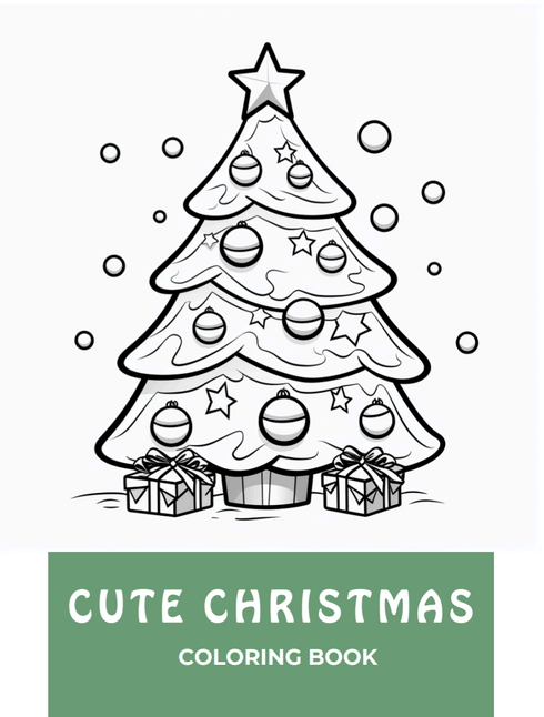 Cute Christmas coloring book 20 pages
