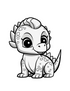 Cute Dinosaur coloring book 15 pages