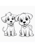 Cute Dog coloring book 18 pages