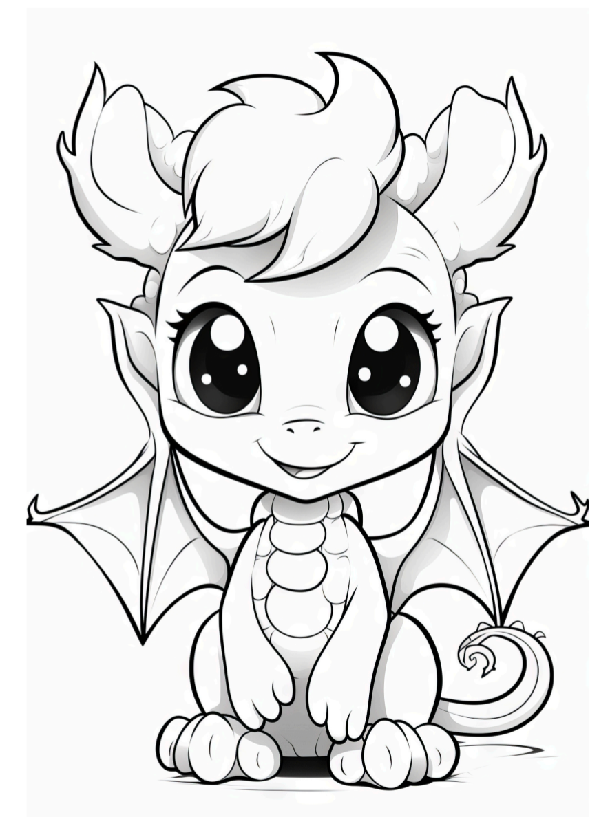 Cute Fantasy coloring book 27 pages