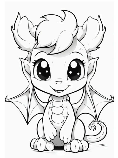 Cute Fantasy coloring book 27 pages