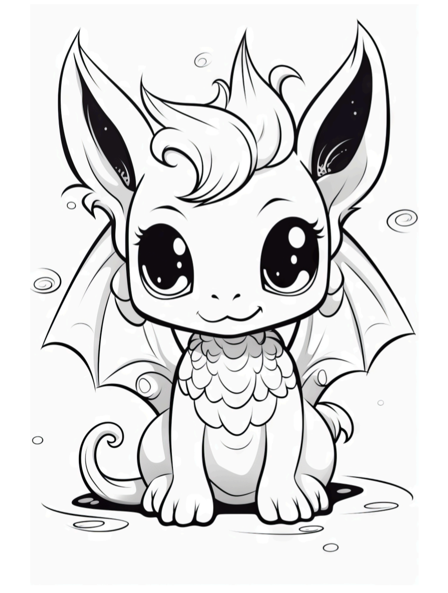 Cute Fantasy coloring book 27 pages