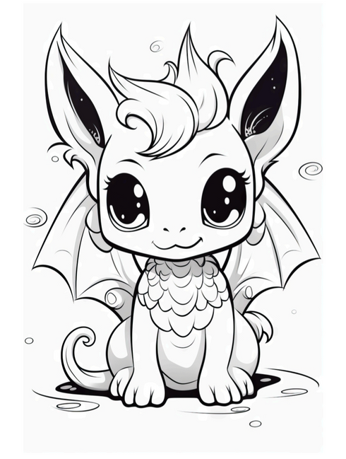 Cute Fantasy coloring book 27 pages