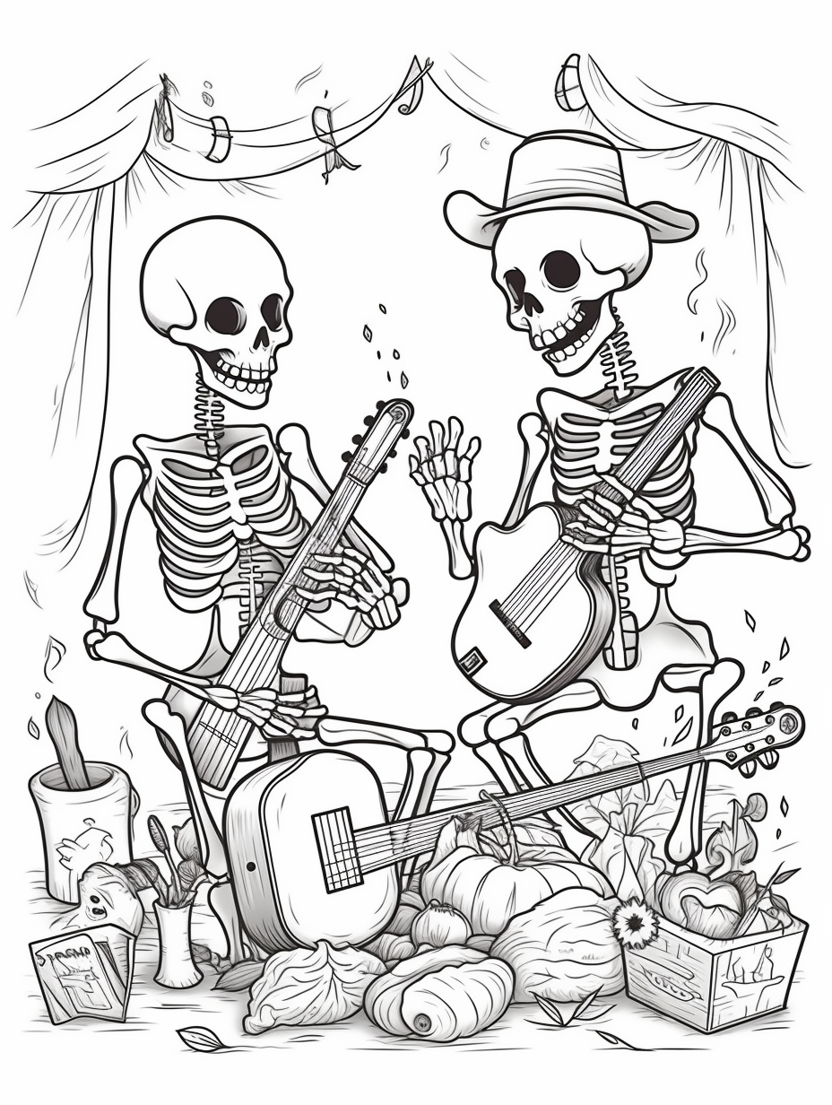 Skeletons with Instruments 18 pages