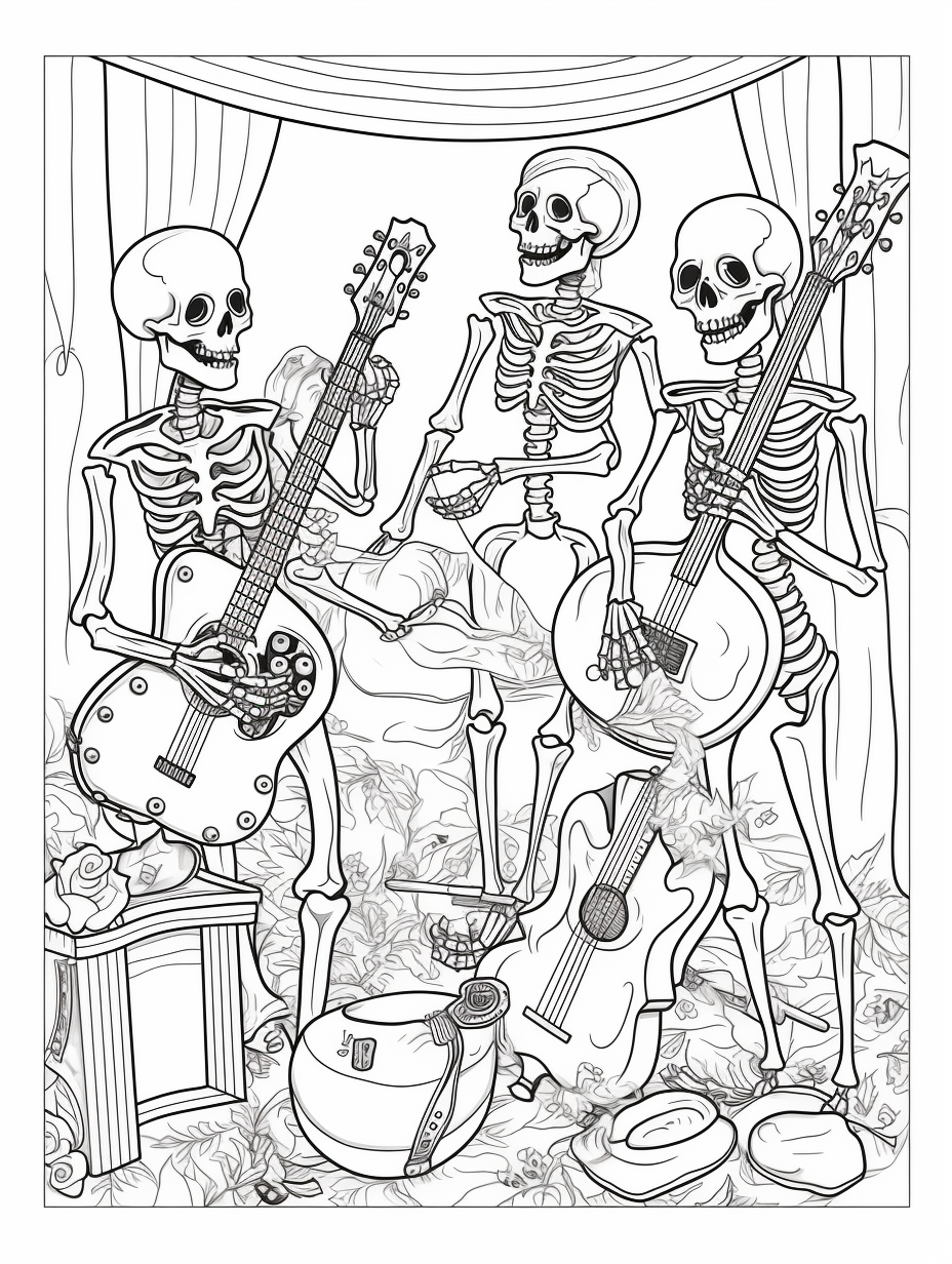 Skeletons with Instruments 18 pages