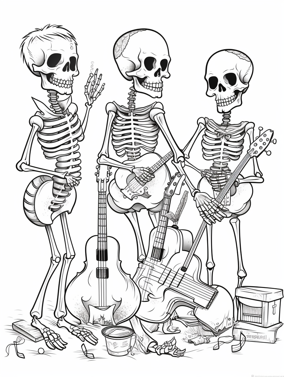 Skeletons with Instruments 18 pages