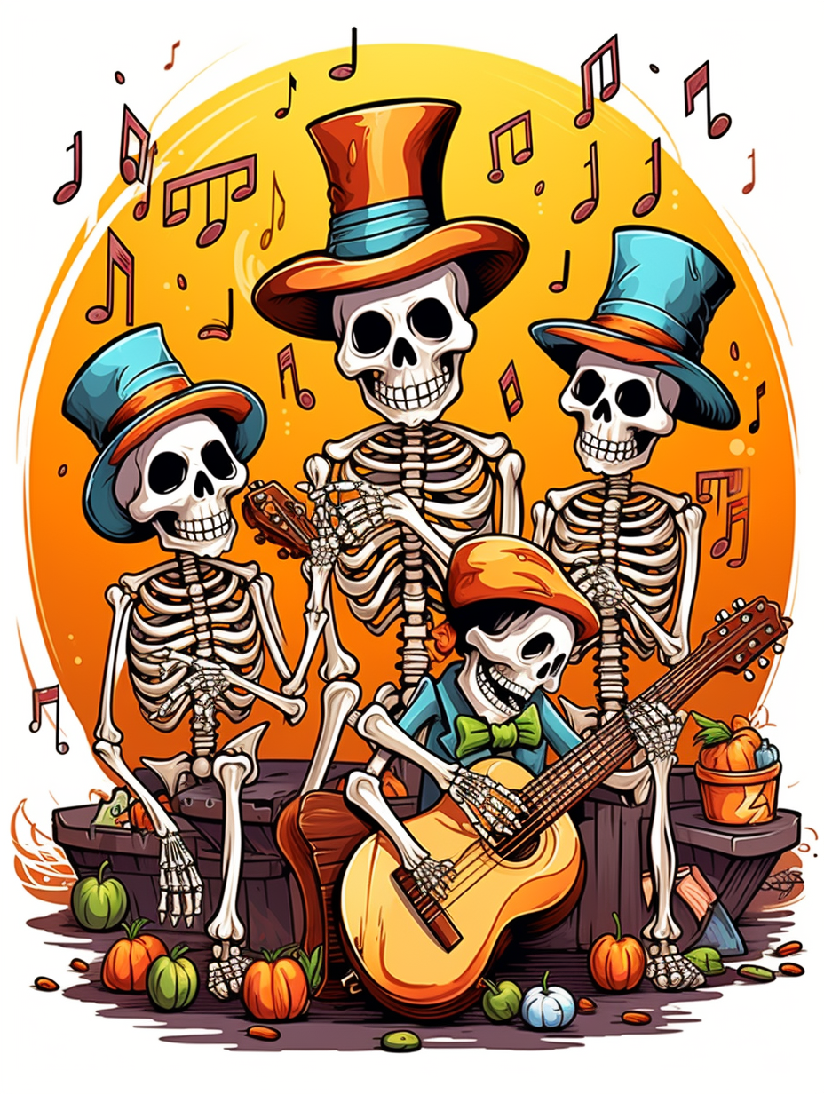 Skeletons with Instruments 18 pages