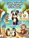 Cute Animals at the Beach Coloring Book - 20 pages
