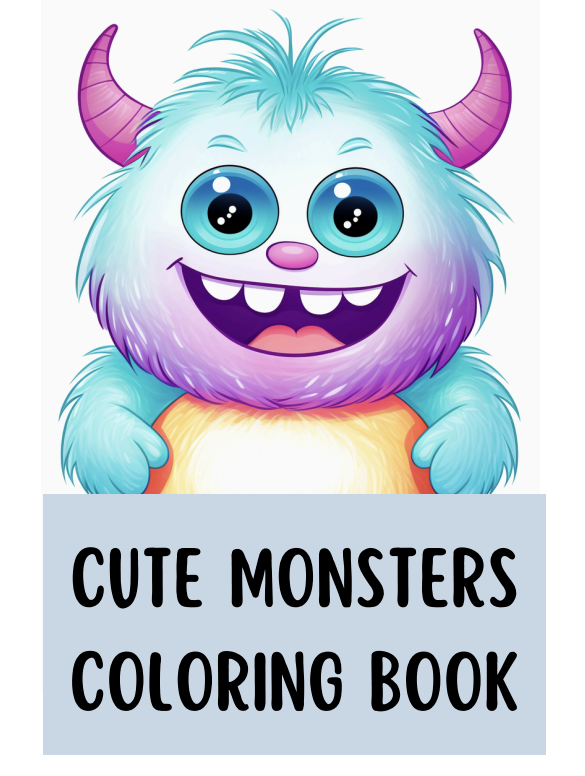 Cute Monster Coloring book 21 pages