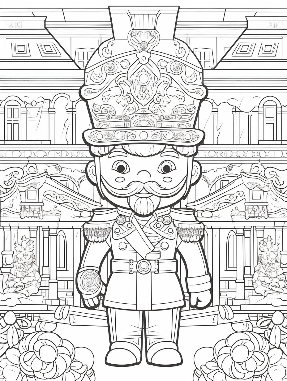 Nutcrackers Delight coloring book 10 pages