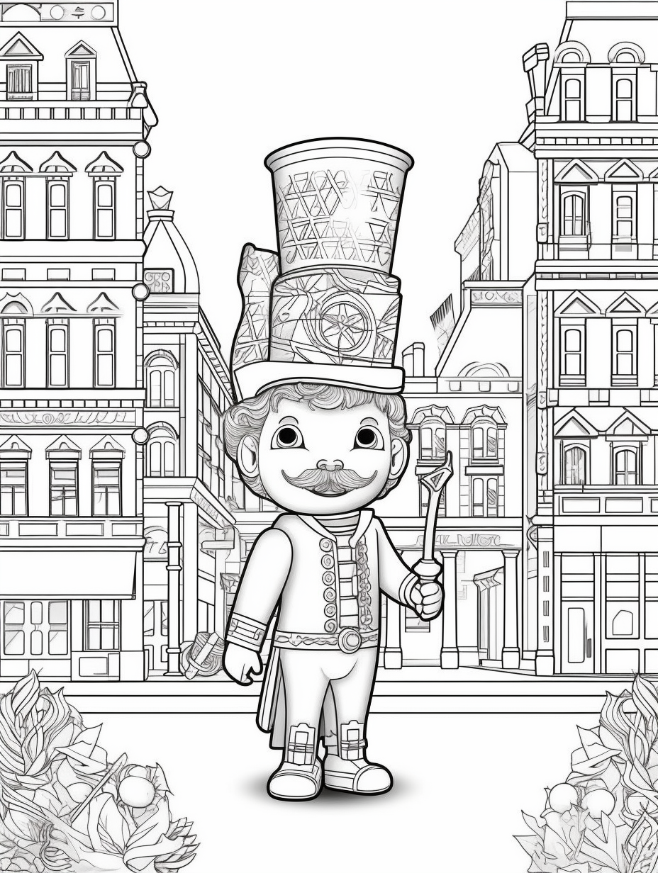 Nutcrackers Delight coloring book 10 pages