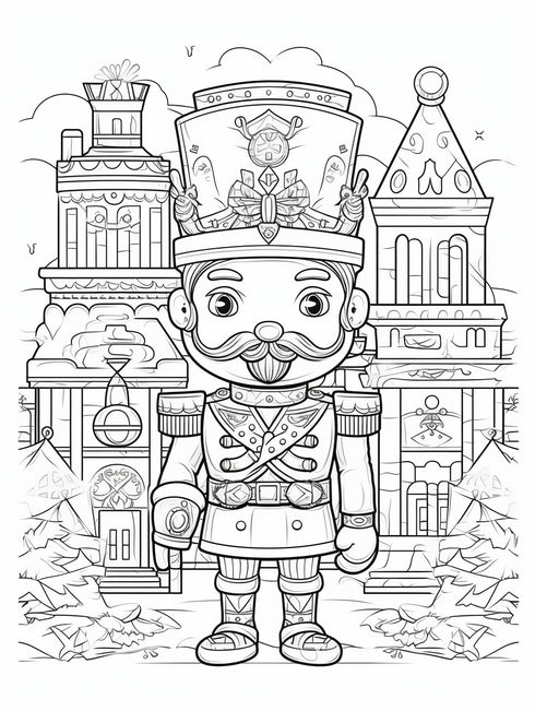 Nutcrackers Delight coloring book 10 pages