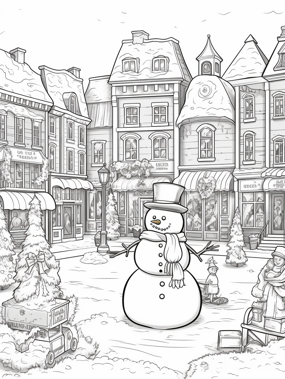 Snowman's Wintery whimsy - 20 pages