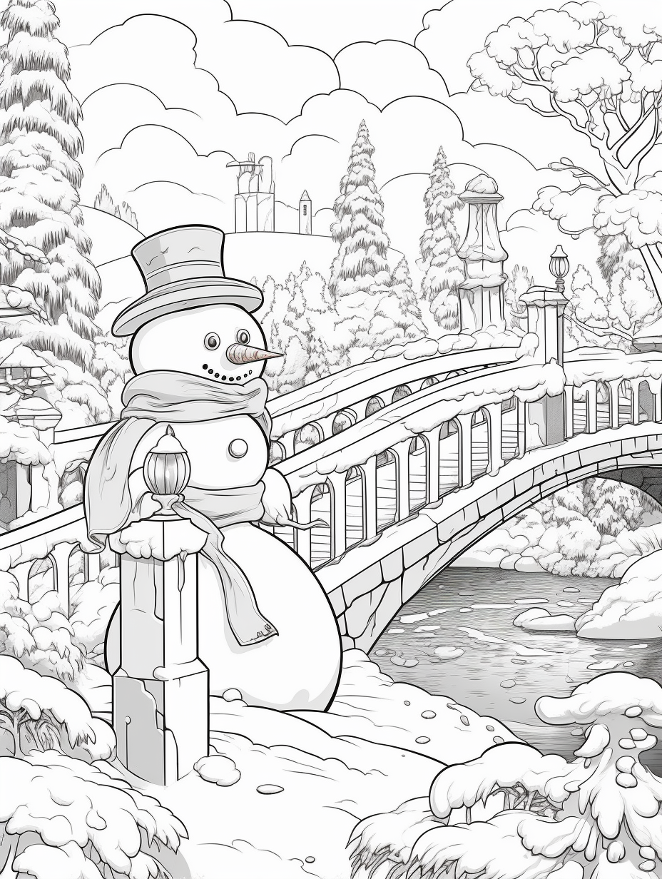 Snowman's Wintery whimsy - 20 pages