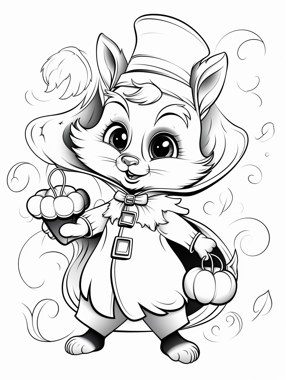 Woodland Creatures Coloring book 16 pages