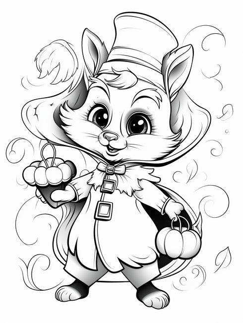 Woodland Creatures Coloring book 16 pages