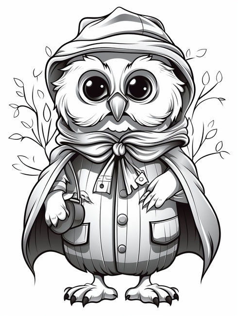 Woodland Creatures Coloring book 16 pages