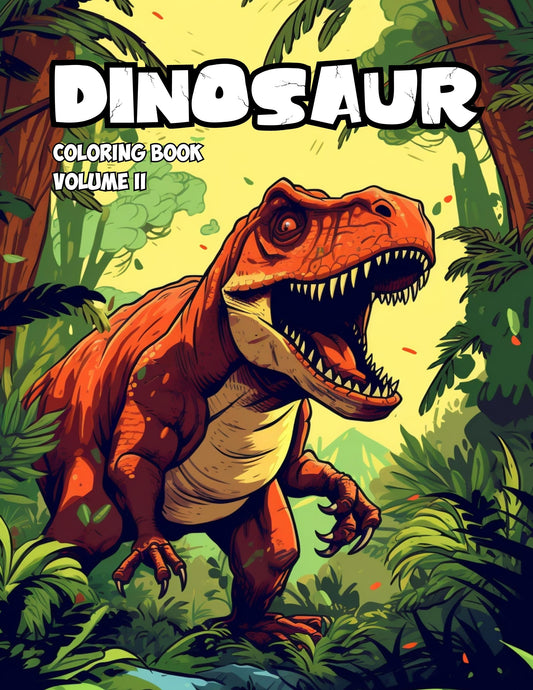 2 Dinosaur coloring books 14 pages each
