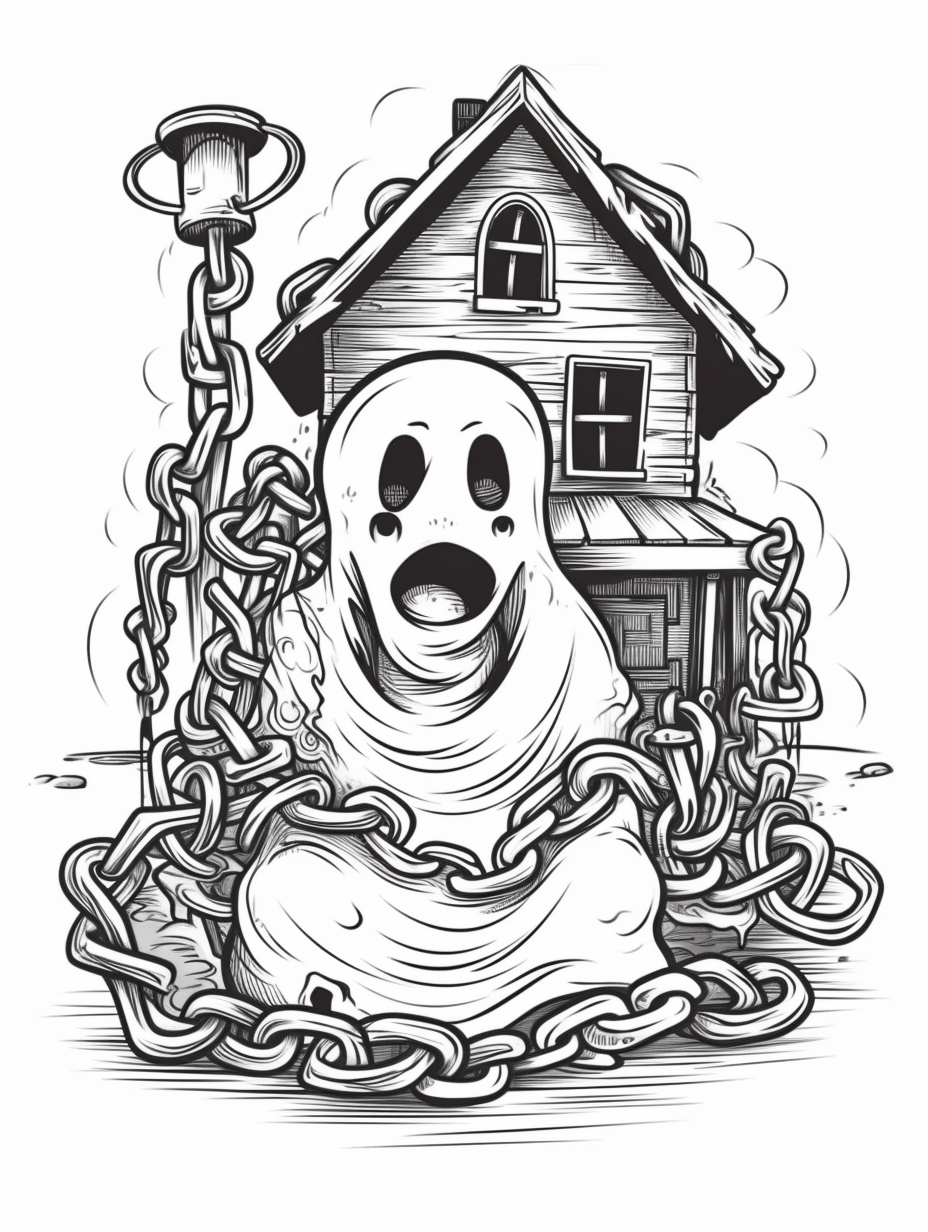 Haunted ghost house 10 pages