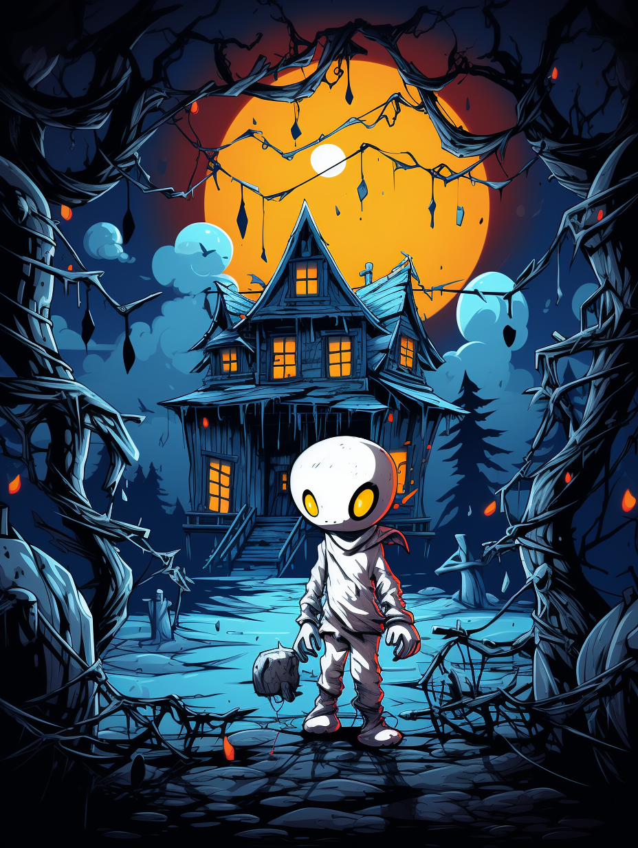 Haunted ghost house 10 pages