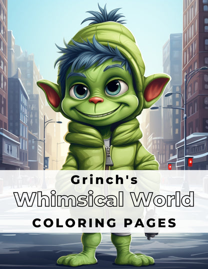 Grinch's Whimsical World 15 pages
