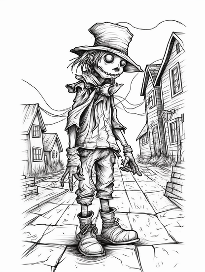 Scare Crows and pumpkins - 14 pages