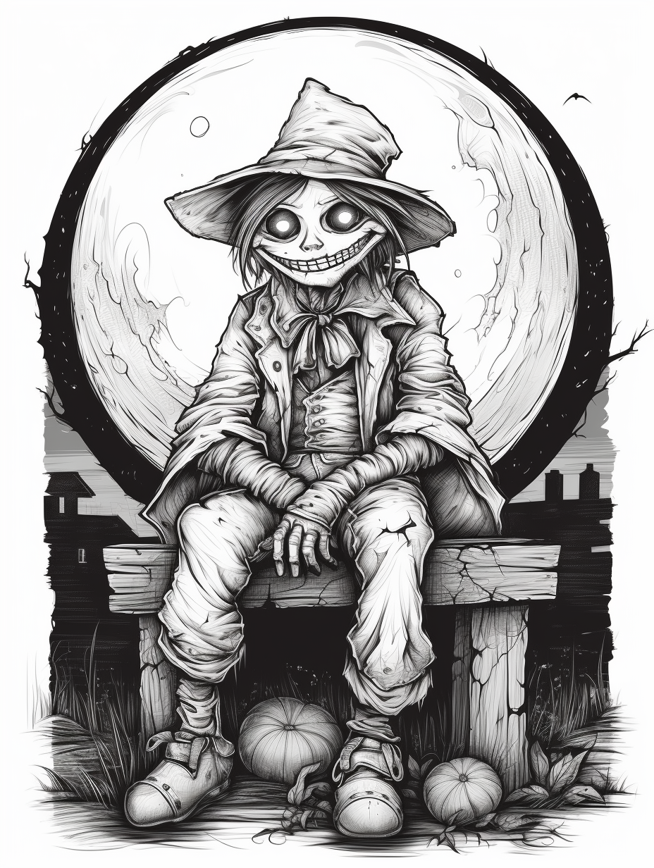 Scare Crows and pumpkins - 14 pages