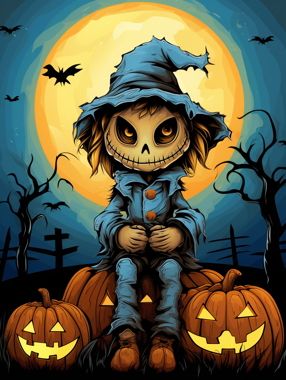 Scare Crows and pumpkins - 14 pages