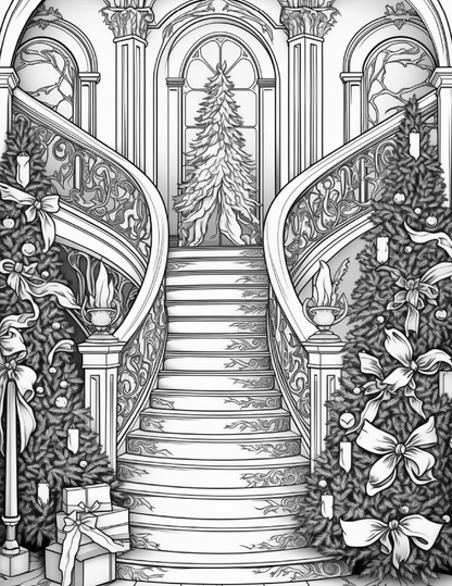 Christmas coloring book #3 - 15 pages