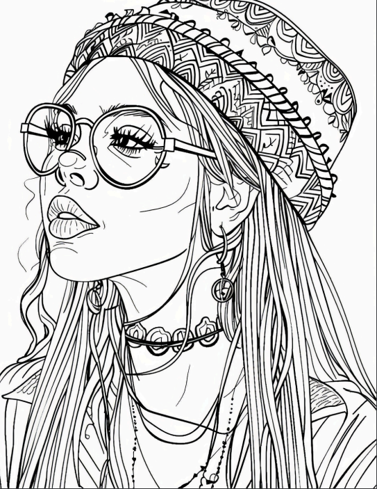 Boho Hippies - 25 pages