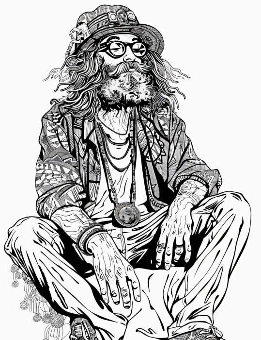 Boho Hippies - 25 pages