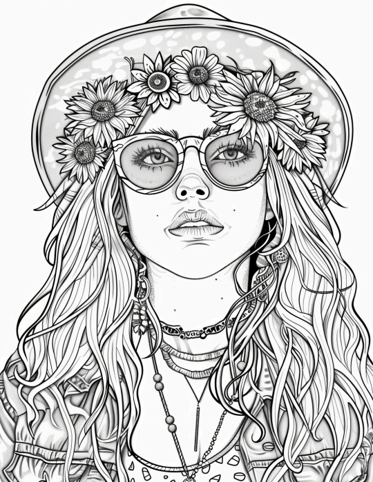 Boho Hippies - 25 pages