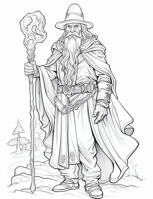 Wizards coloring book