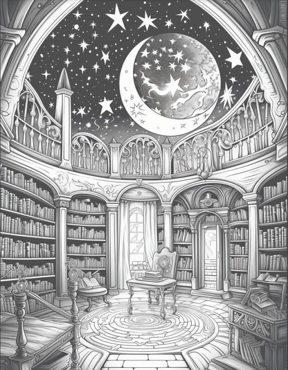 Enchanted Library -50 pages
