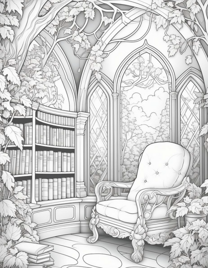 Enchanted Library -50 pages