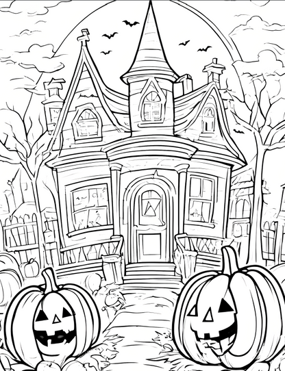 Halloween Coloring book