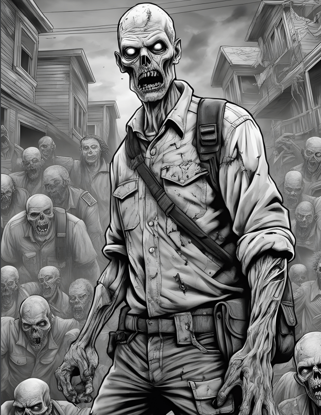 Halloween Grey Scale - 25 pages