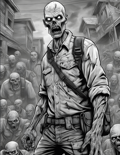 Halloween Grey Scale - 25 pages