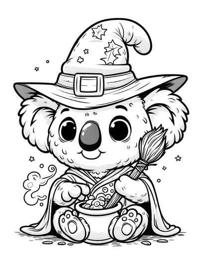Spooky Animals in Halloween costumes 60 pages