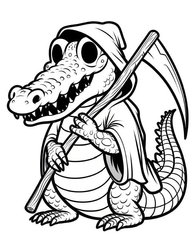 Spooky Animals in Halloween costumes 60 pages