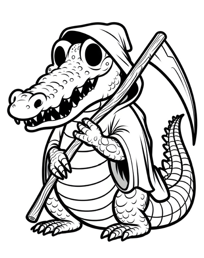 Spooky Animals in Halloween costumes 60 pages