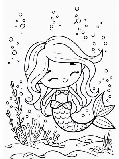 Cute Mermaids 20 pages