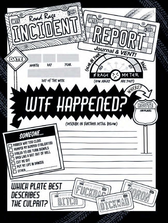 Road Rage Coloring Book