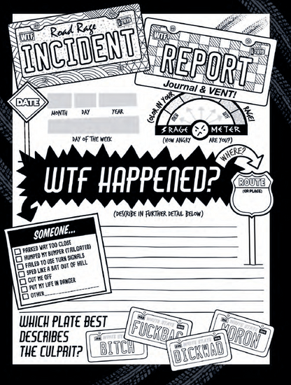 Road Rage Coloring Book