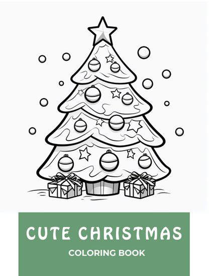 Cute Christmas coloring book 20 pages