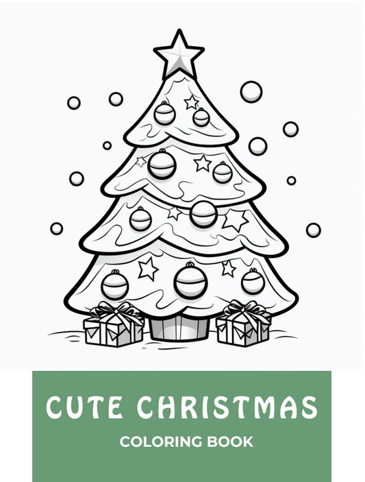 Cute Christmas coloring book 20 pages