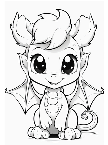 Cute Fantasy coloring book 27 pages
