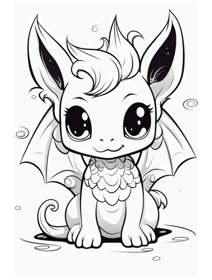 Cute Fantasy coloring book 27 pages