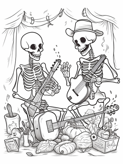 Skeletons with Instruments 18 pages