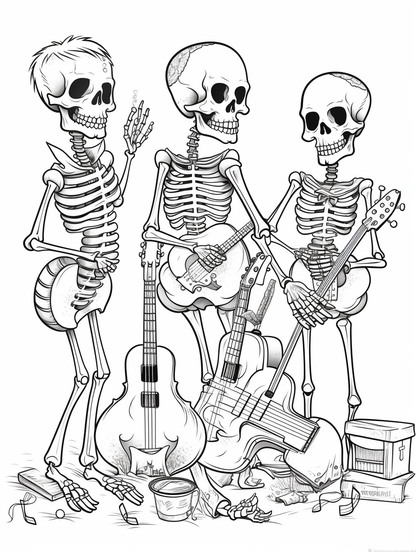 Skeletons with Instruments 18 pages